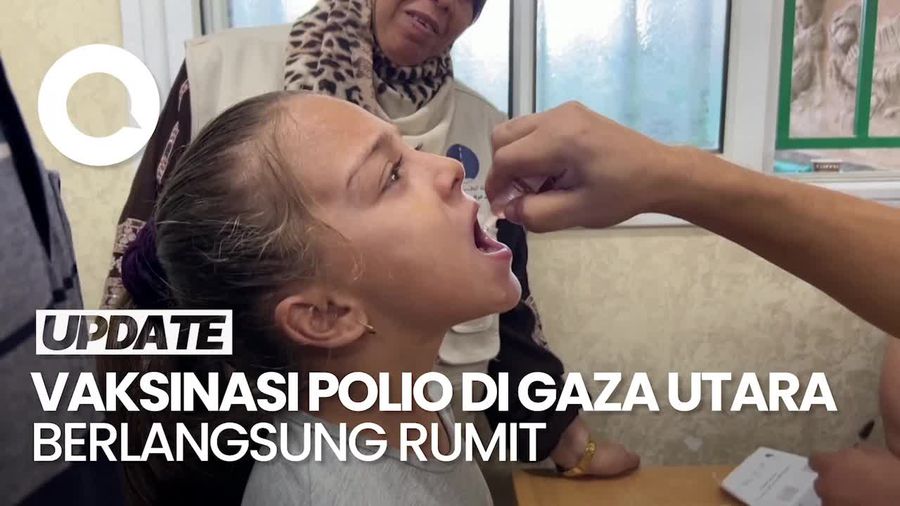  200 Ribu Anak di Gaza Utara Mulai Divaksin Polio