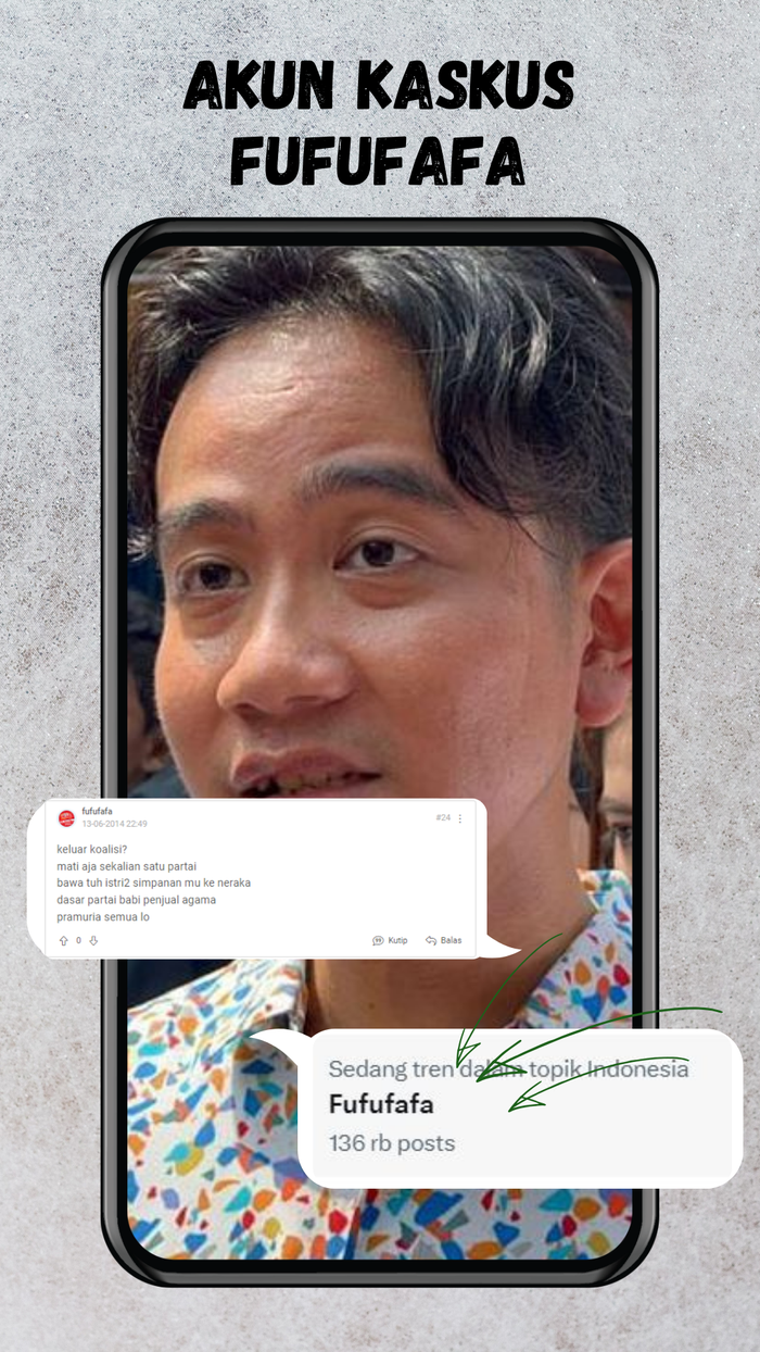 Soal Fufufafa, Gibran: Tanya yang Punya Akun