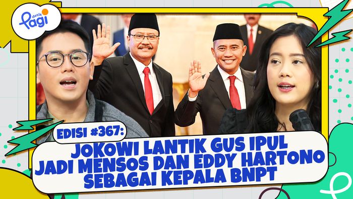 Jokowi Lantik Gus Ipul Jadi Mensos dan Eddy Hartono sebagai Kepala BNPT