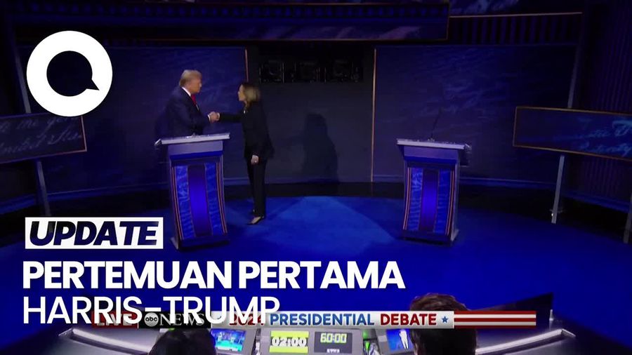 Momen Harris Ajak Trump Salaman di Debat Pilpres AS