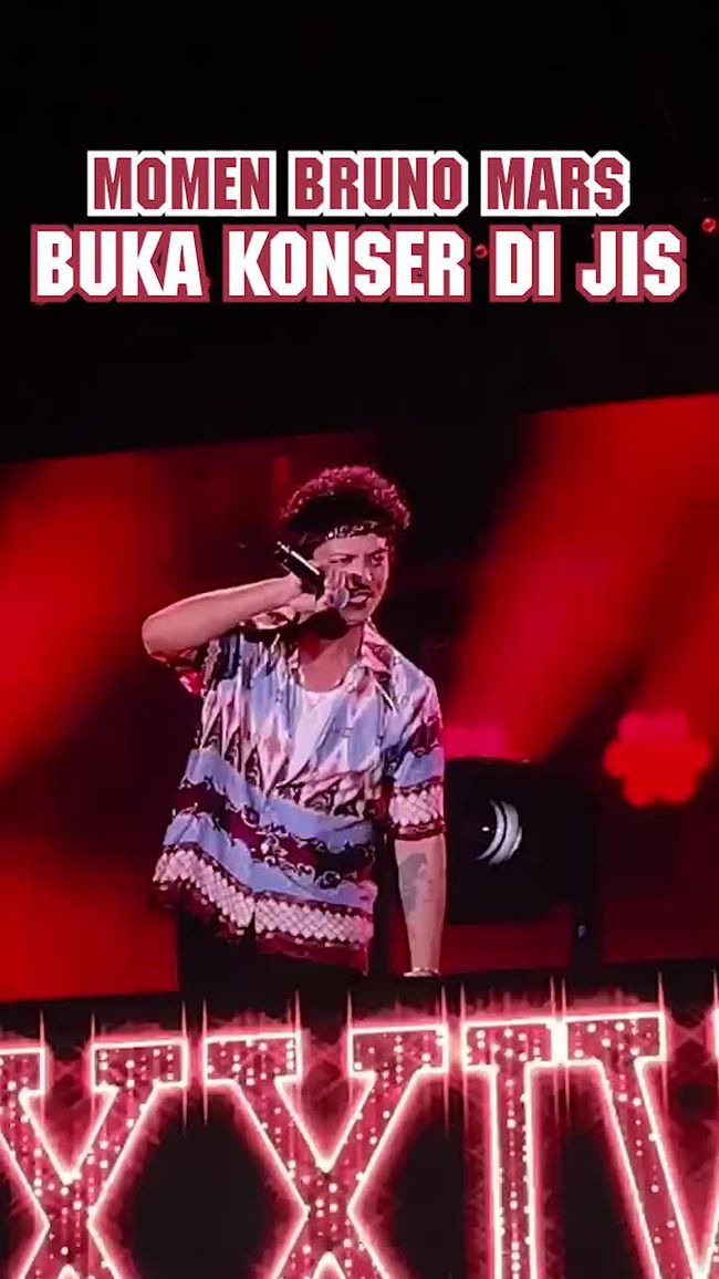 Bruno Mars Buka Konser Dengan 24k Magic Penonton Di Jis Sambut Riuh