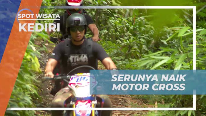 Naik Motor Cross Menuju Wisata Tersembunyi di Hutan Lereng Agung Anjasmoro Kediri