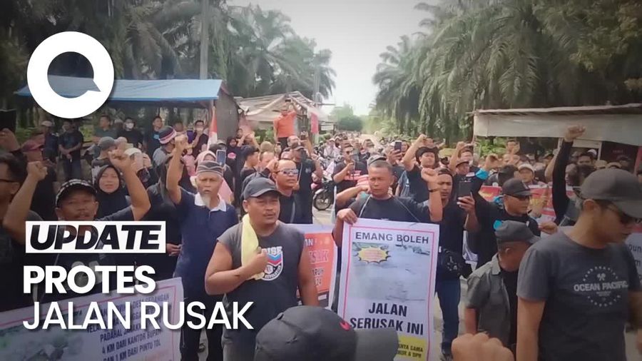 Protes Jalan Rusak, Warga Asahan Sumut Blokir Akses Menuju Tol