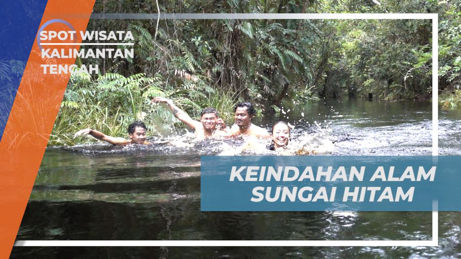 Mengagumi Keindahan Alam Sungai Hitam di Kalimantan Tengah