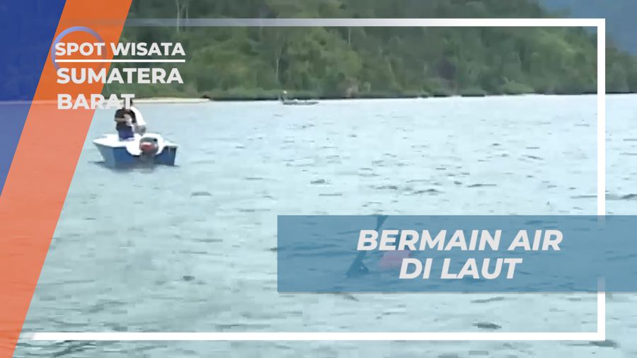Mencoba Ski Air di Pulau Cubadak Sumatra Barat
