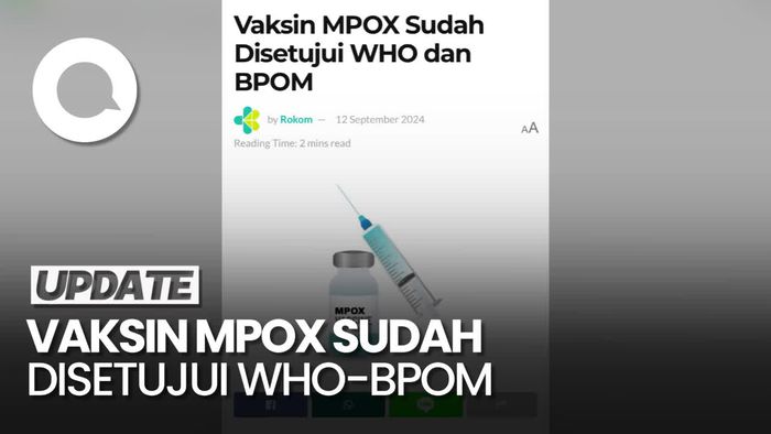 Kemenkes Tegaskan Vaksin Mpox di RI Sudah Disetujui WHO-BPOM