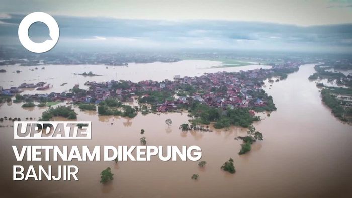Penampakan Vietnam Dikepung Banjir Imbas Topan Yagi