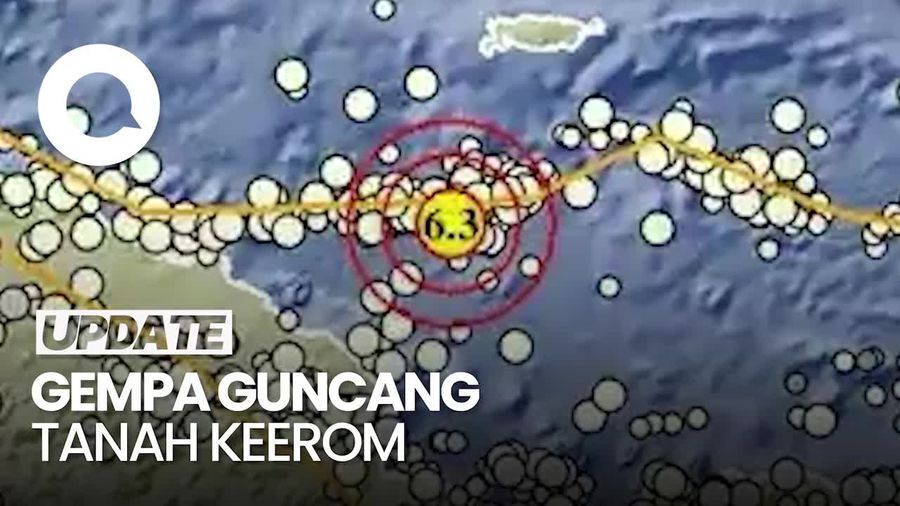 Gempa M 6,3 Guncang Keerom Papua