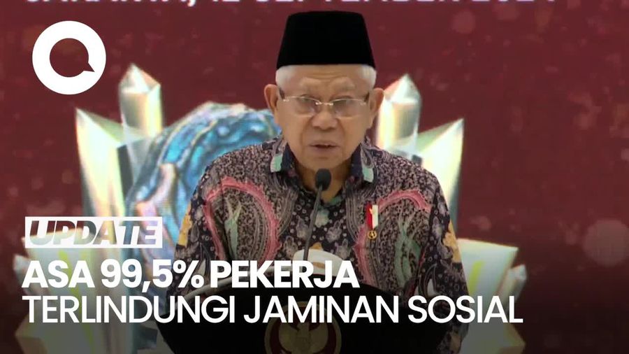 Wapres Maruf Harap 99,5% Pekerja Terlindungi Jaminan Sosial pada 2045