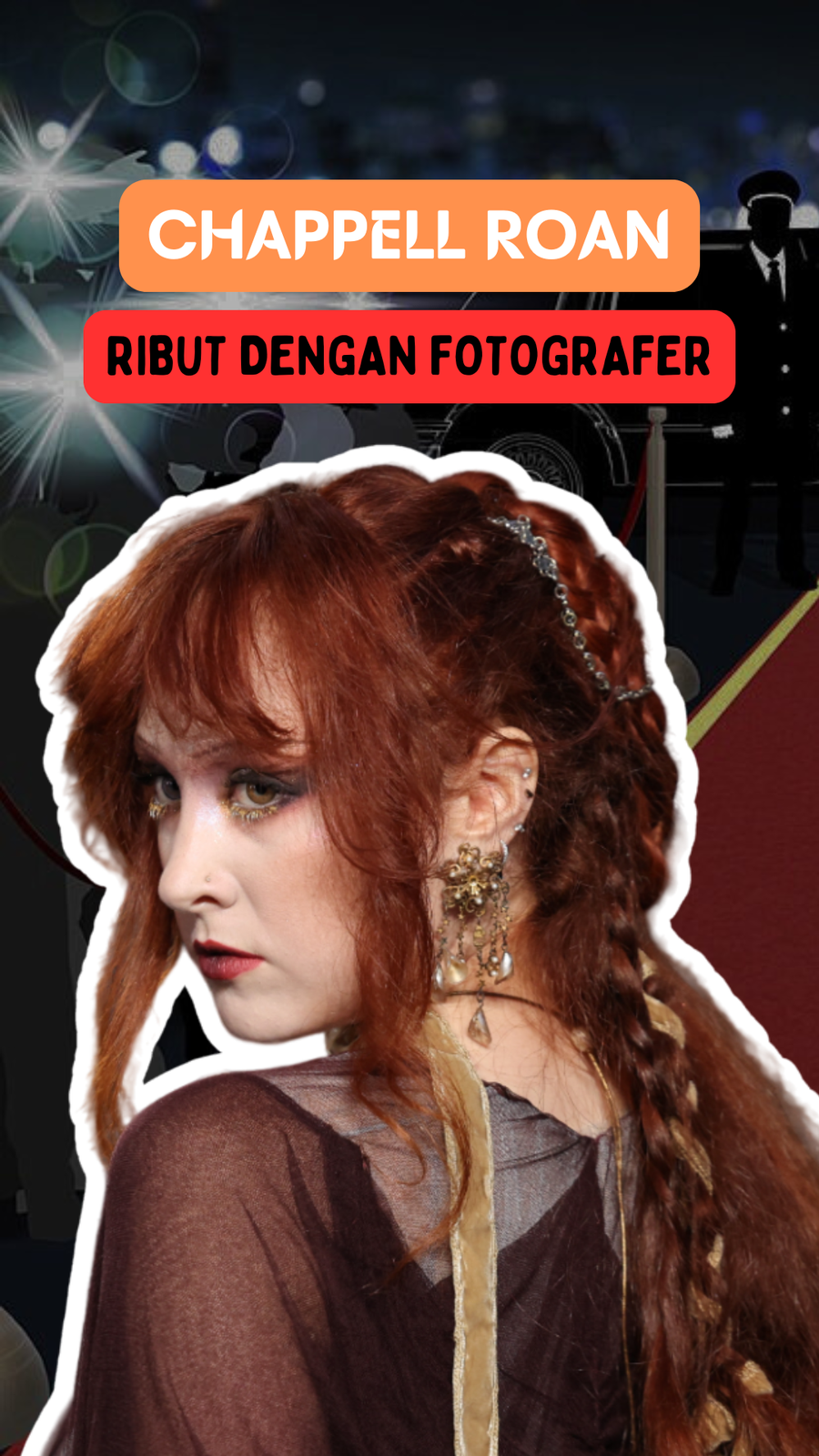 Momen Chappell Roan Maki Fotografer di Red Carpet MTV VMA 2024