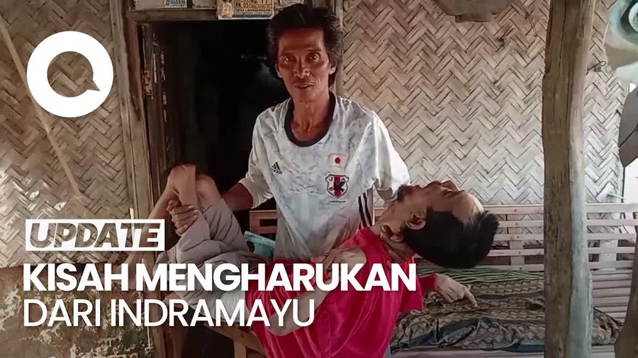 Mengharukan, Keluarga Wastirah Sukarela Asuh Sanudin yang Lumpuh