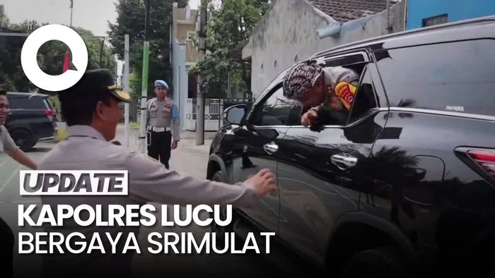 Heboh Aksi AKBP Condro Sasongko, Kapolres Lucu Bertingkah Bak Srimulat