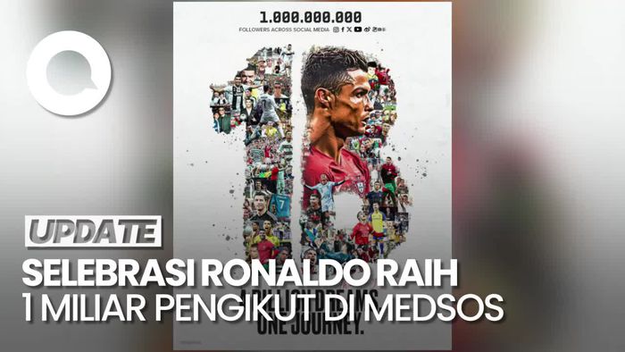 Ronaldo Cetak Rekor 1 Miliar Followers di Media Sosial