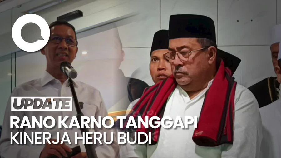 Rano Karno soal Kinerja Heru Budi di Jakarta: Beliau Orang Pandai