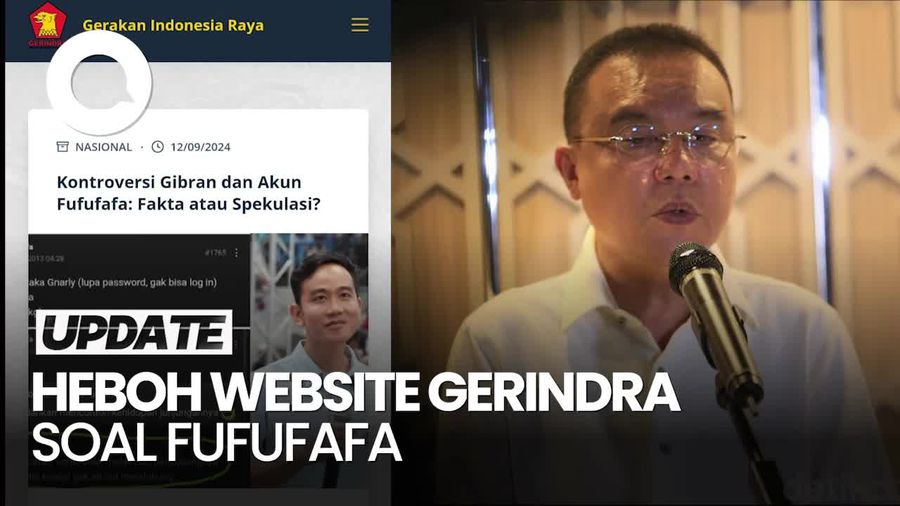 Heboh Website Catut Gerindra Muat soal Fufufafa, Dasco: Adu Domba