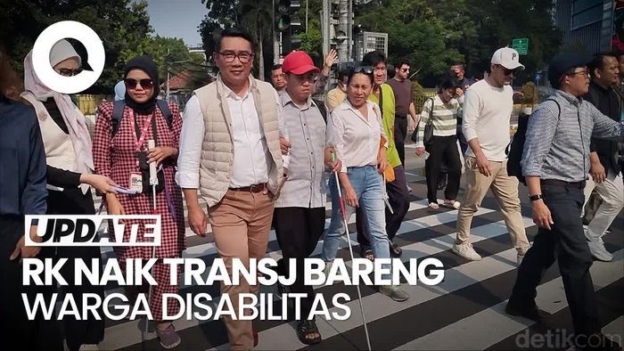 RK Naik TransJ Bareng Penyandang Disabilitas, Soroti Fasilitas Belum Merata