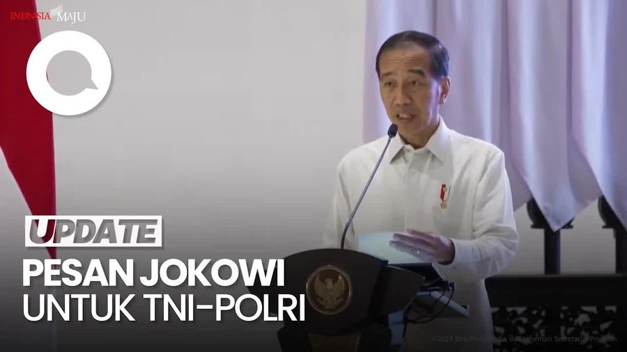 Pinta Jokowi ke TNI-Polri Agar Transisi Pemerintahan Mulus