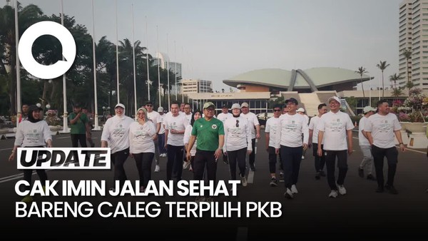 Caleg Terpilih PKB Jalan Sehat, Cak Imin: Yang Kuat Bisa Pilih Komisi