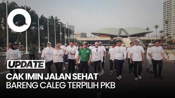 Caleg Terpilih PKB Jalan Sehat, Cak Imin: Yang Kuat Bisa Pilih Komisi