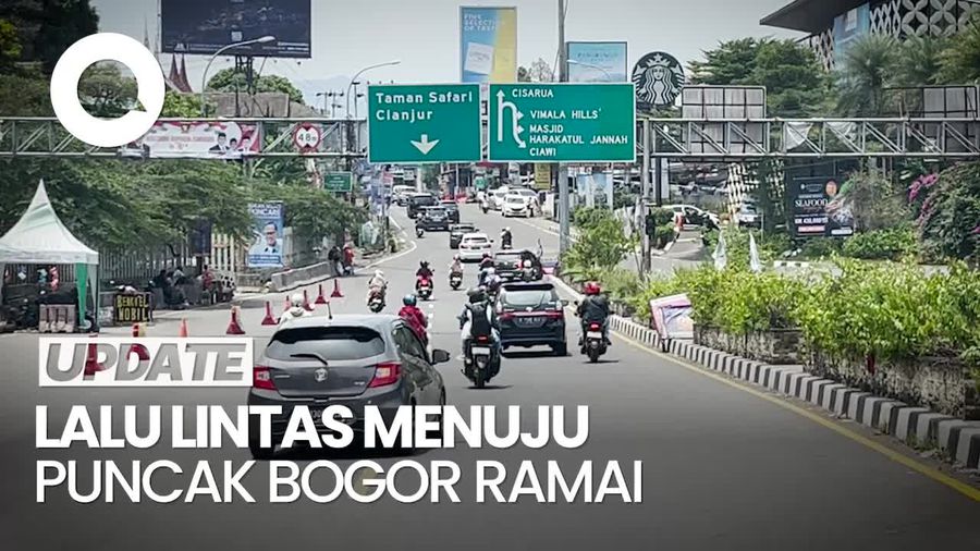 22 Ribu Kendaraan Memasuki Kawasan Puncak Bogor Hari Ini