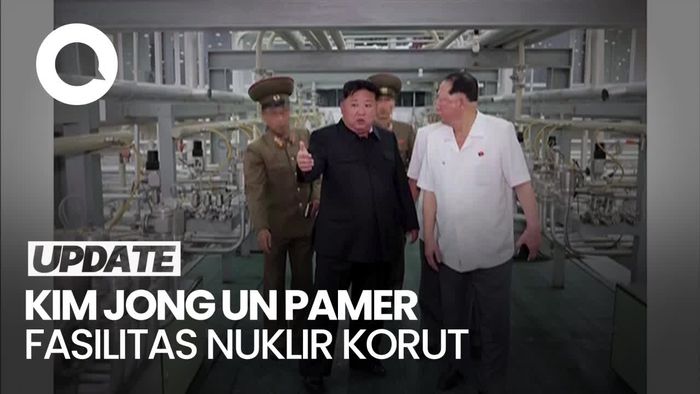 Momen Kim Jong Un Pamer Fasilitas Pembuatan Bom Nuklir