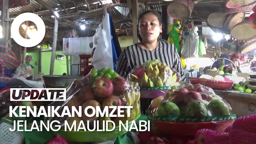 Pedagang Parsel Buah Cuan Puluhan Juta Rupiah Jelang Maulid Nabi