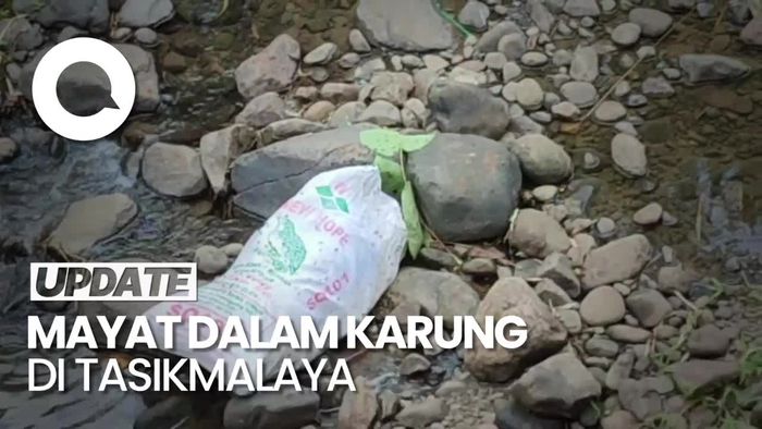 Heboh Temuan Mayat dalam Karung di Sungai Cipinaha Tasikmalaya