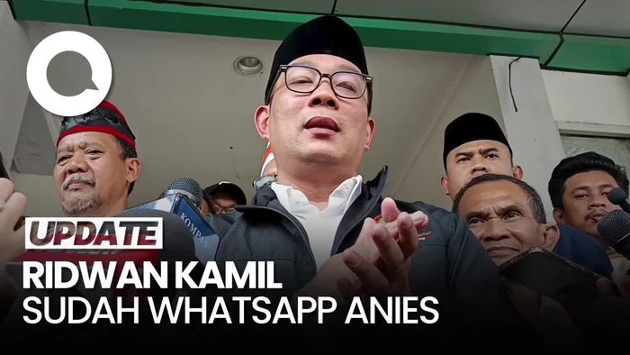 Sudah WA Anies Tapi Belum Bahas Pertemuan, RK: Mungkin Masih Sibuk