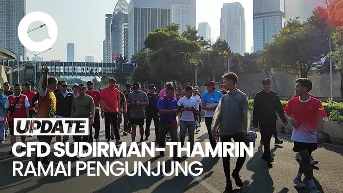Penampakan Ramainya CFD Sudirman-Thamrin saat Long Weekend