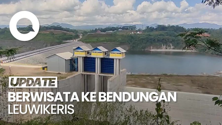 Ramai-ramai Berkunjung ke Bendungan Leuwikeris di Ciamis
