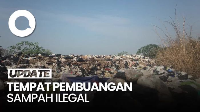 Penampakan Gunungan Sampah di TPS Liar Limo Depok yang Sudah Ditutup