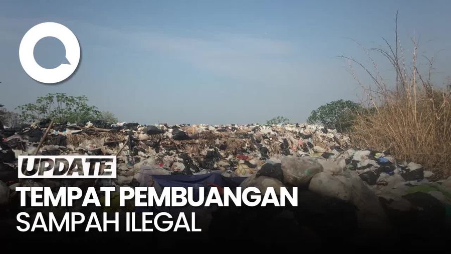 Penampakan Gunungan Sampah di TPS Liar Limo Depok yang Sudah Ditutup