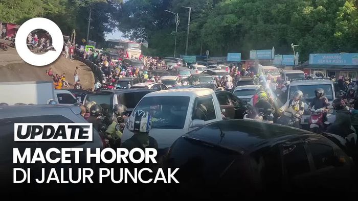 Macet Horor di Jalur Puncak, Pengendara Terjebak Belasan Jam