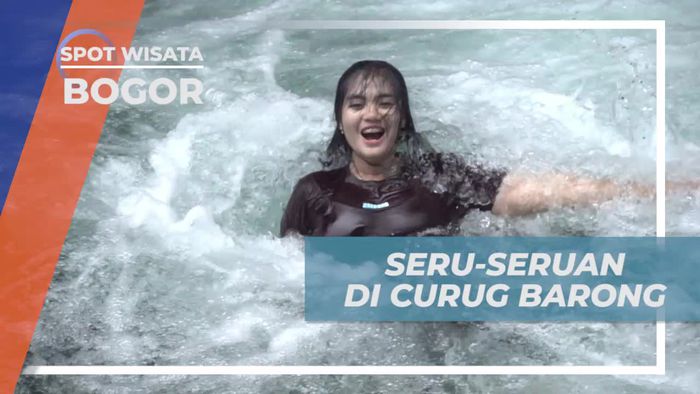 Seru-Seruan di Kolam Curug Barong di Bogor di Tengah Cuaca Dingin