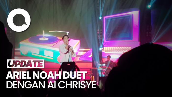 Ariel NOAH Duet dengan AI Chrisye di Konser Lifetime: Tribute to Chrisye