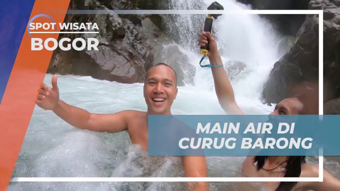 Bersenang-senang dengan Air Deras Curug Barong di Bogor
