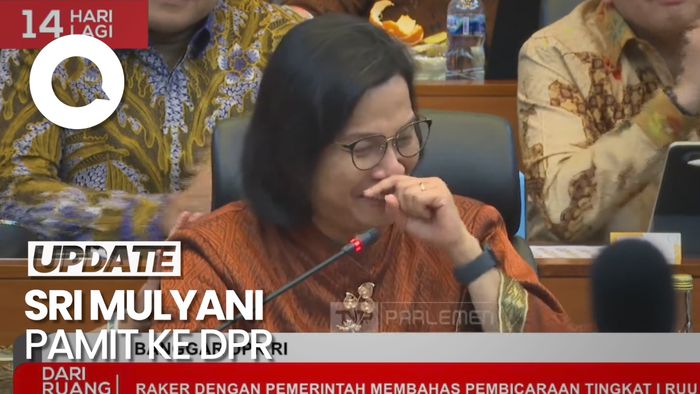 Sri Mulyani Menangis saat Pamitan ke DPR, Disambut Tepuk Tangan Legislator
