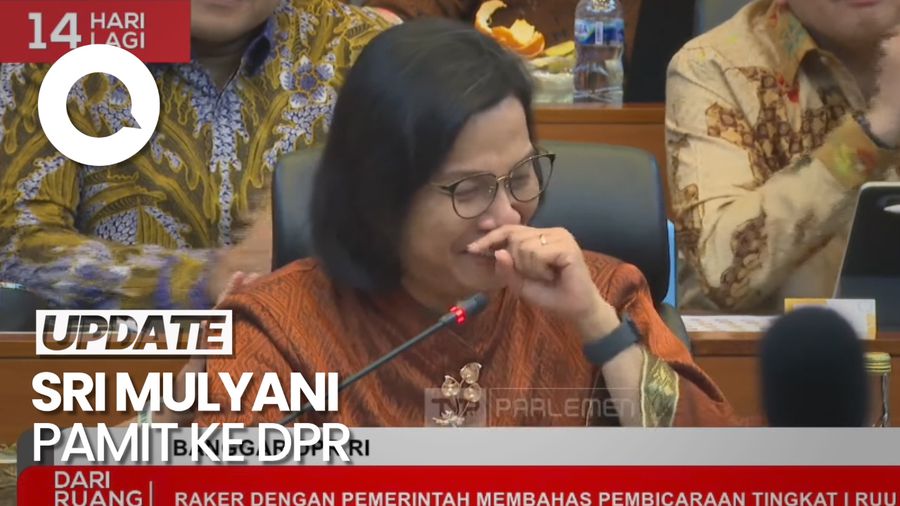 Sri Mulyani Menangis saat Pamitan ke DPR, Disambut Tepuk Tangan Legislator