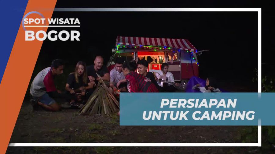 Mempersiapkan Peralatan Camping di Danau Quarry, Bogor