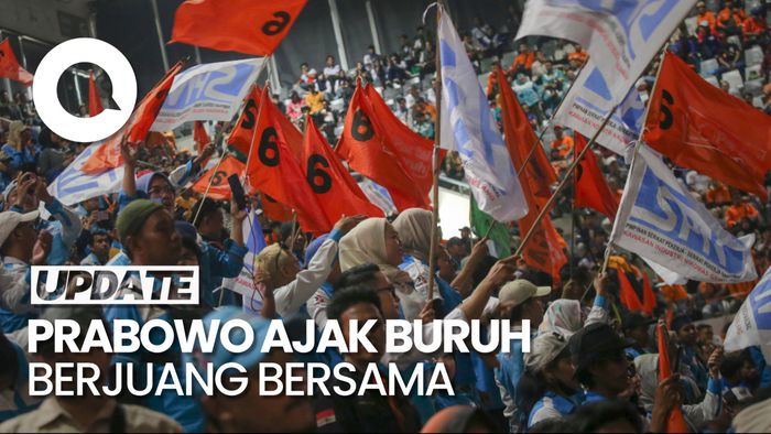 Prabowo ke Para Buruh: Kita Hilangkan Kemiskinan dari Indonesia!