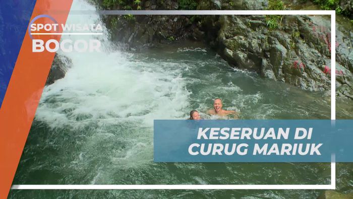 Berenang dan Bersantai di Curug Mariuk Bogor