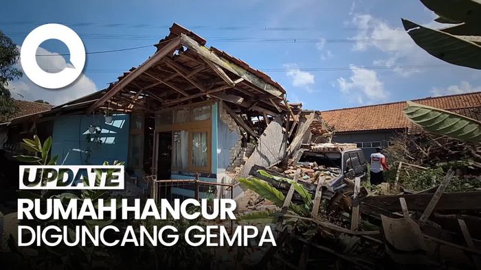 Tangisan Reni, Rumah Hancur Diguncang Gempa M 5 Bandung