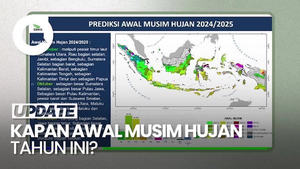 Prediksi BMKG soal Awal Musim Hujan Periode 2024/2025