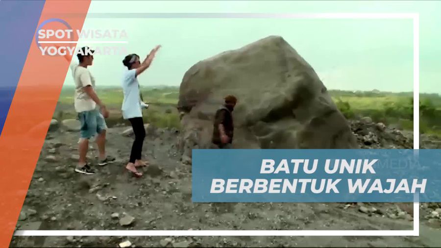 Menemukan Batu Unik Berbentuk Wajah di Kawasan Gunung Merapi, Yogyakarta