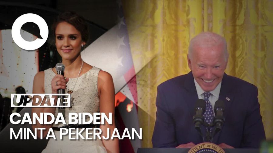 Canda Joe Biden ke Jessica Alba, Minta Pekerjaan Jelang Akhir Masa Jabatan