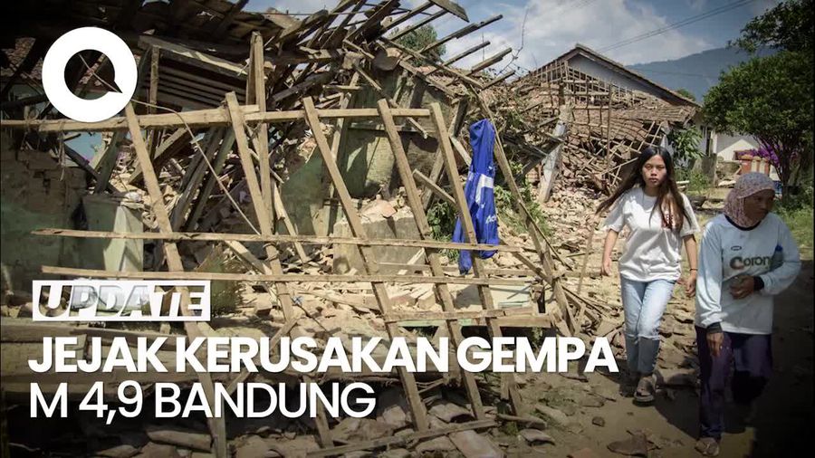 Efek Dahsyat Gempa Bandung: Rumah Hancur-Perjalanan Whoosh Dibatalkan