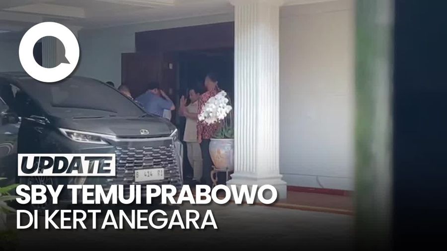 Momen SBY Tinggalkan Kediaman Prabowo Siang Ini