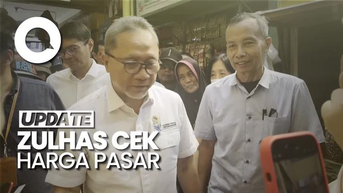 Momen Mendag Zulhas Kunjungi Pasar Soponyono Surabaya