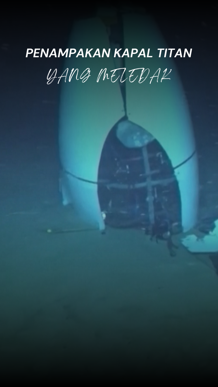 Wujud Bangkai Kapal Selam Titan yang Meledak di Dasar Laut