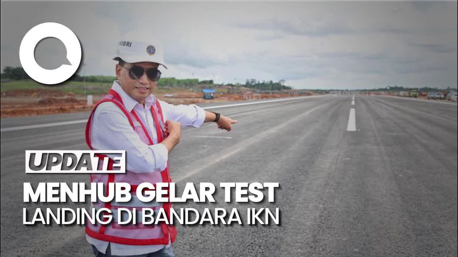 Menhub Gelar Test Landing di Bandara IKN Seusai Jokowi Batal Mendarat
